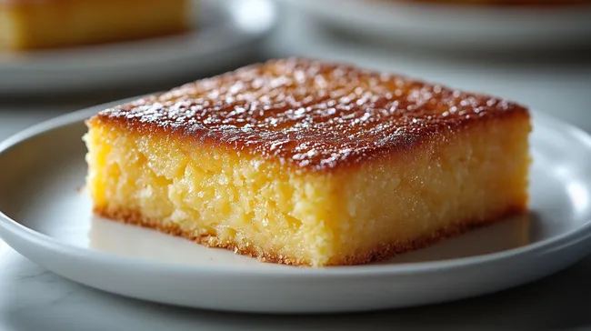 Goldbraunes Maisbrot mit Karamellglasur