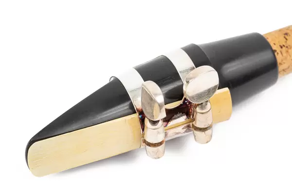 Golden Metal Saxophone Neck with Mouthpiece and Ligature