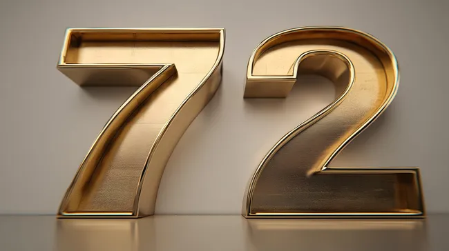 Goldene 3D-Ziffern für Premium-Branding