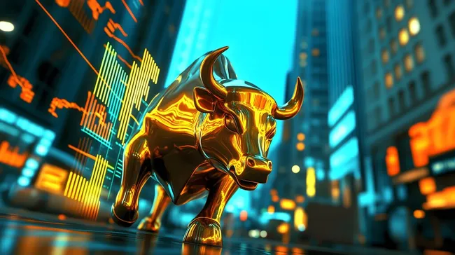 Goldene Bulle - Symbol der Finanzmärkte