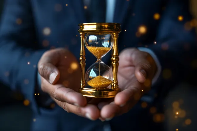 Goldene Sanduhr - Zeit läuft ab