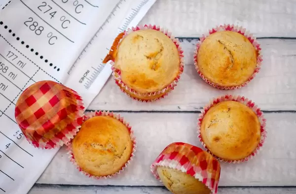 Goldfarbene Muffins