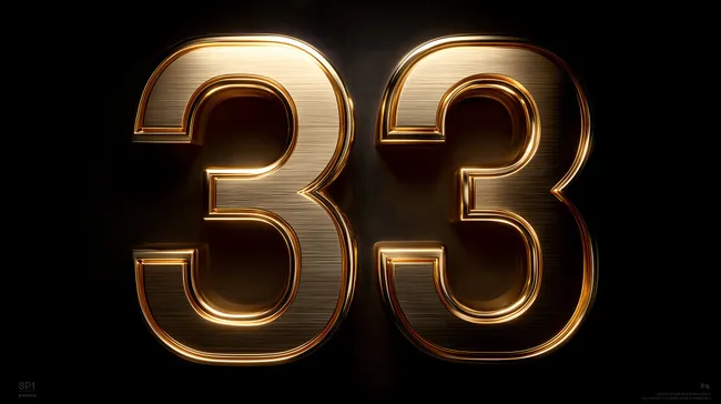 Goldfarbige 33 vor dunklem Hintergrund