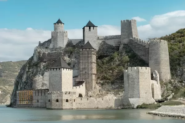 Golubac Medieval Fortress at the Danube River
