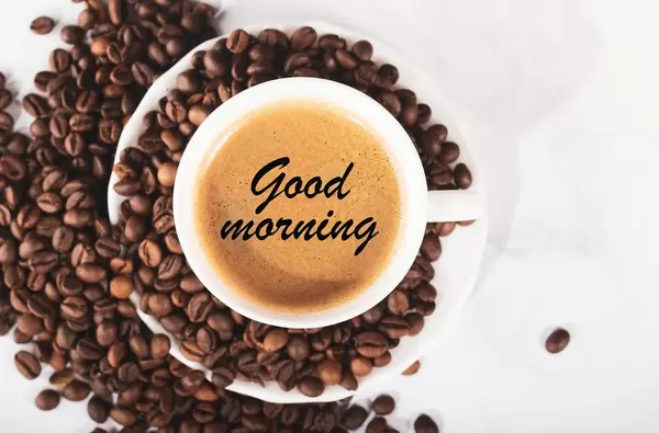 Good morning coffee concept