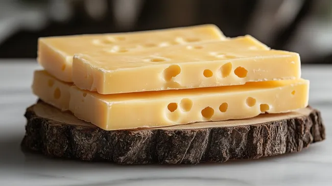 Gourmet-Käseplatte auf rustikaler Holzoptik