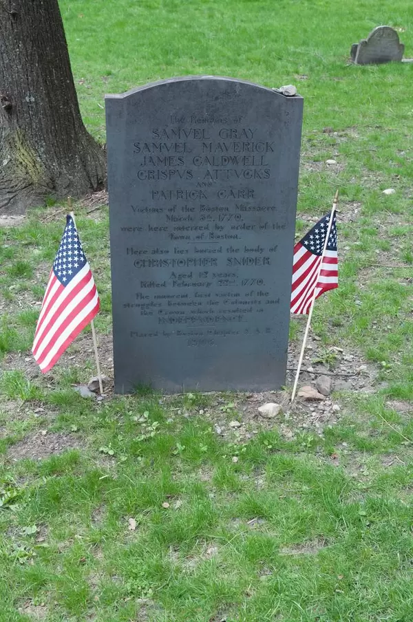Grabmal der Opfer des Massaker von Boston, USA
