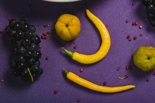 Grapes, Peppers And Quince On The Table (Flip 2019)