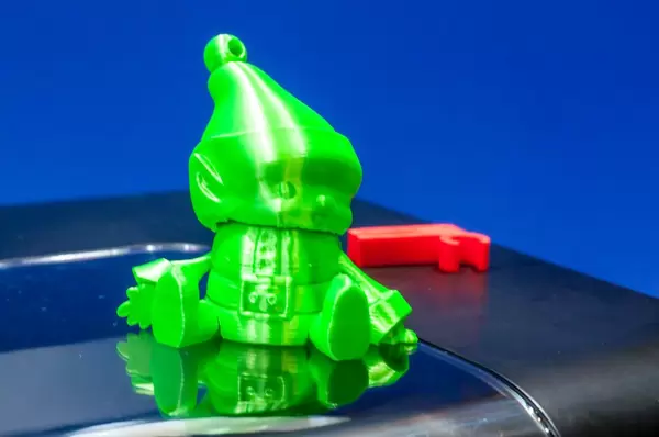Green dwarf printed with a IIIP 3D printer