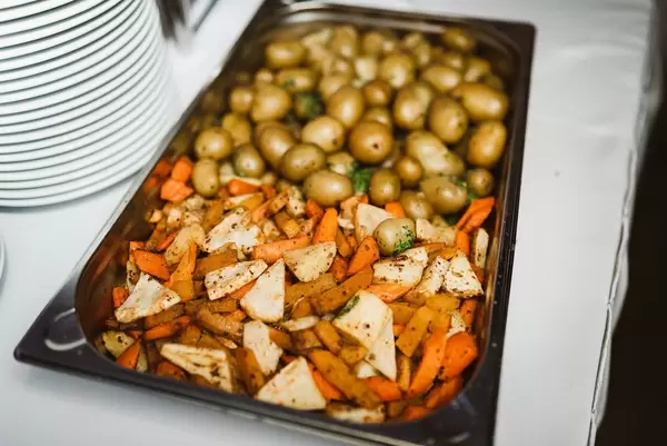 Grilled Carrots, Potatoes And Selery On The Evening Table (Flip 2020)