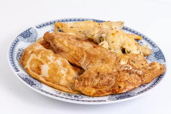 Grilled Chicken Breasts served on the plate