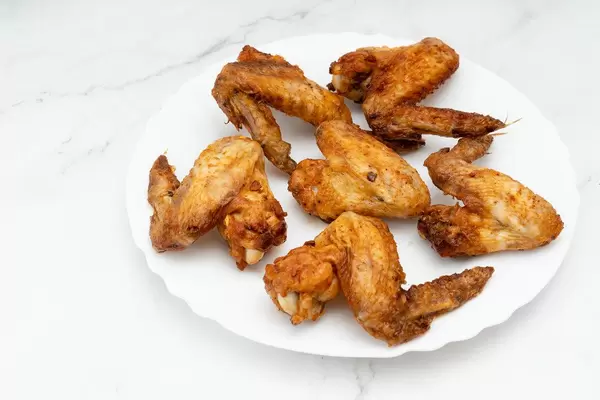 Grilled Chicken Wings served on the plate