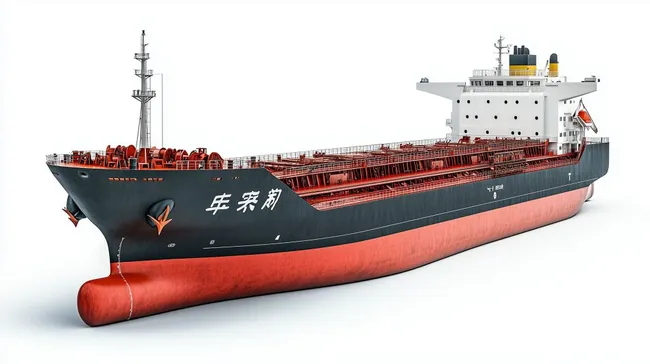 Großer Öltanker auf hoher See