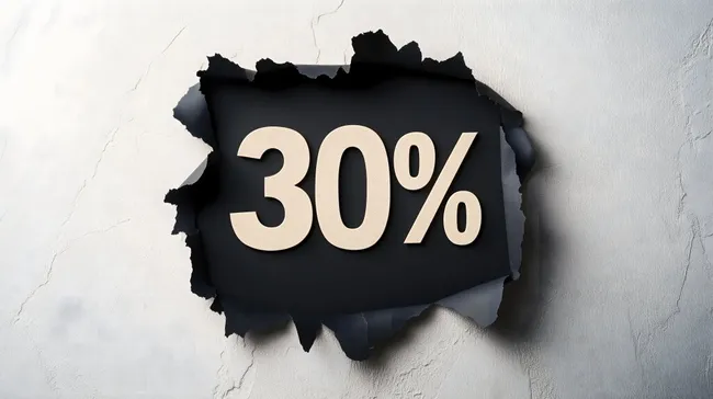 Großer Rabatt auf schwarzem Hintergrund