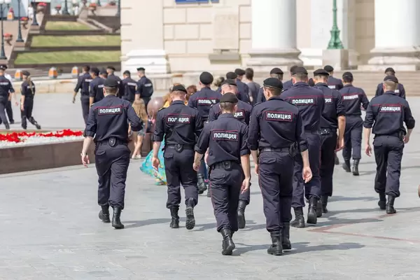 Grosses Polizeiaufgebot bei der Fußball-WM in Moskau