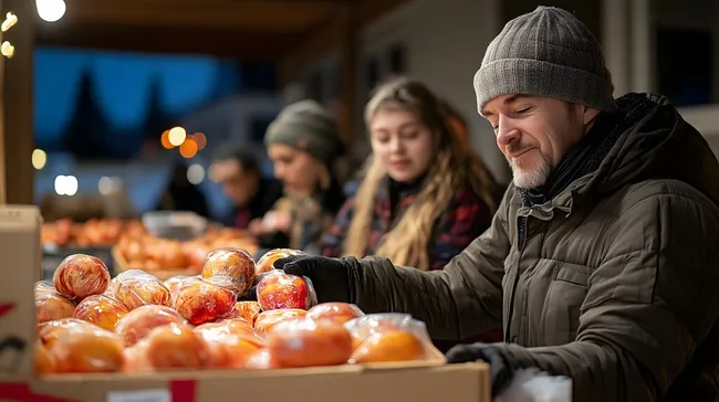 Großzügige Spende frischer Lebensmittel für Bedürftige