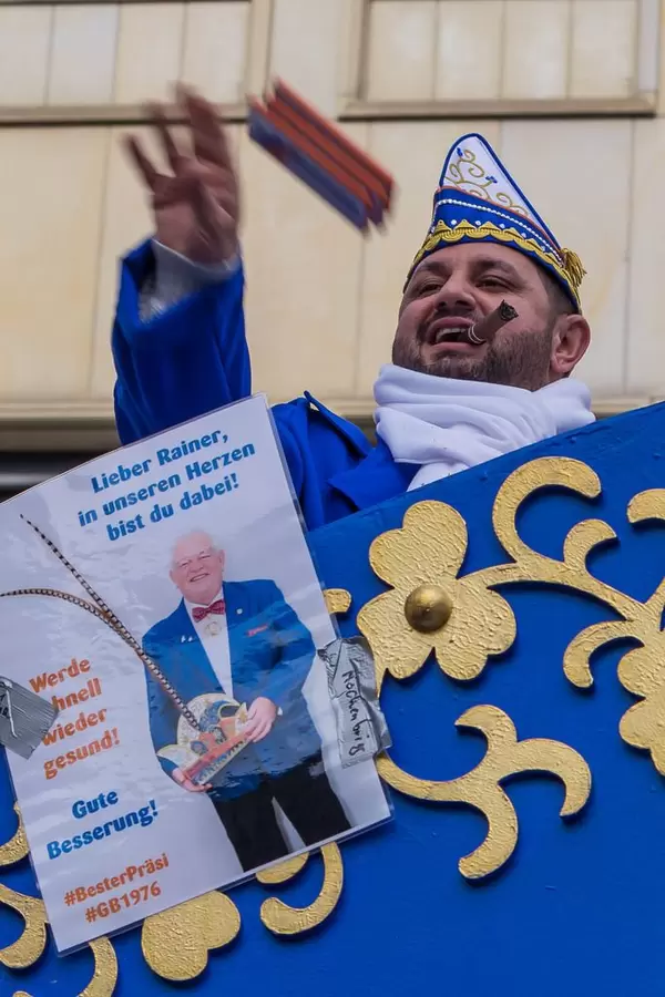 Große Braunsfelder wünschen Präsident Rainer Tuchscherer gute Besserung - Kölner Karneval 2018