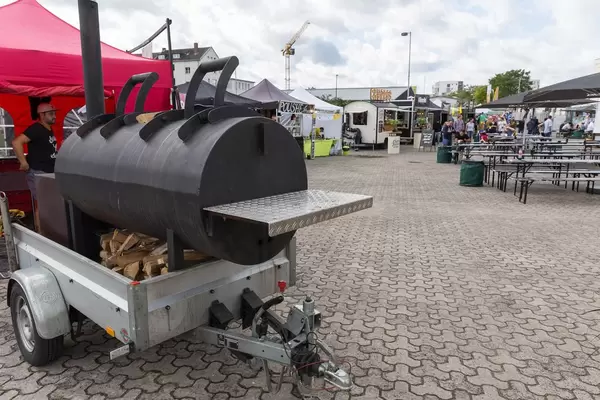 Großer Grill für American Barbecue