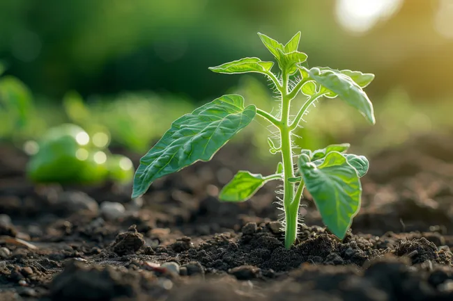Grüne Pflanze im Garten