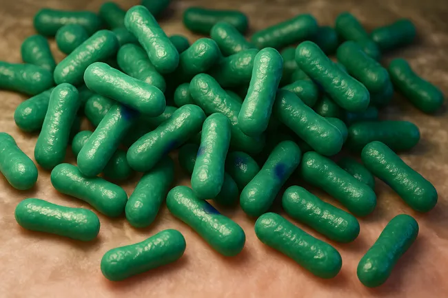 Grüne Vitamine in der Kapselform