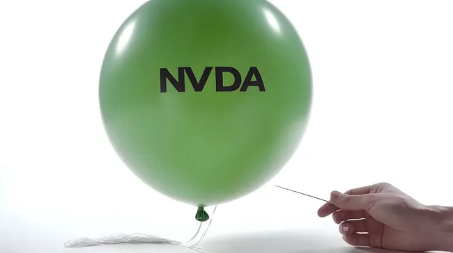 Grüner Ballon mit Nvidia-Logo