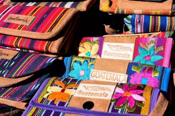 Guatemaltekisch Brieftaschen als Souveniers