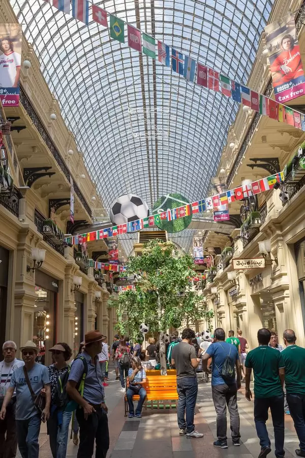 GUM mal in Moscow during Soccer World Championships 2018