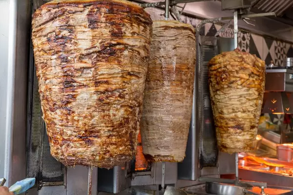 Gyros in einer Imbissbude in Thessaloniki