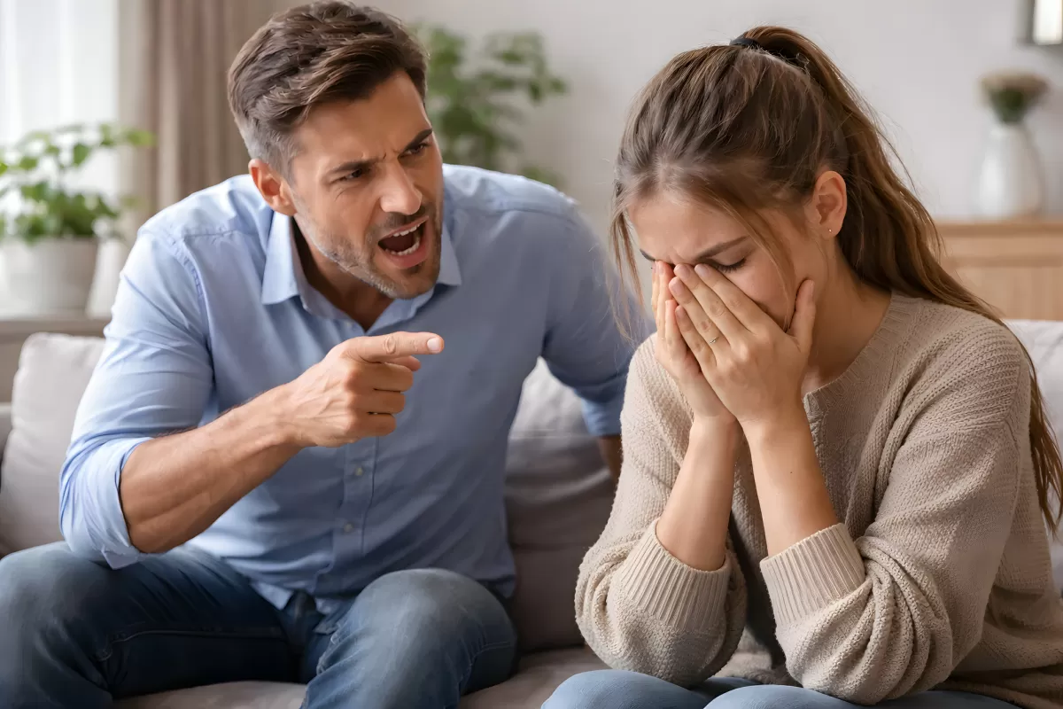 Häusliche Gewalt und Streit