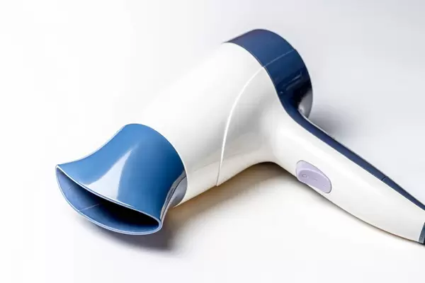 Hair dryer on white background (Flip 2020)