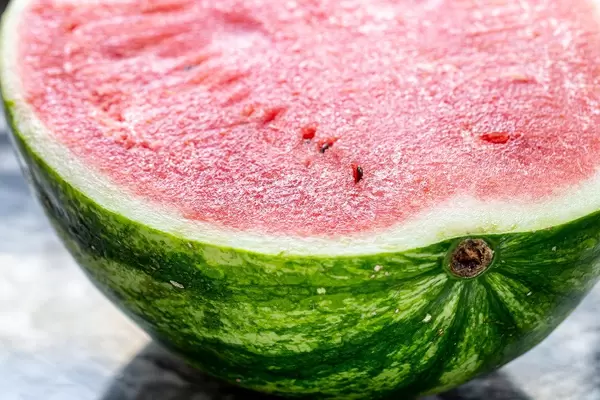 Half of a ripe watermelon close-up (Flip 2019) (Flip 2019)