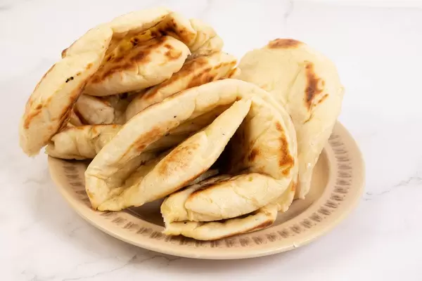 Handgemachte Tortillas ohne Füllung