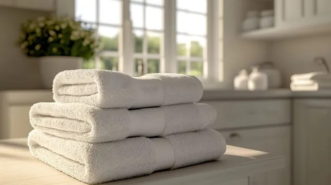 Handtücher in edler Holzoptik: Entspannendes Bad-Ambiente