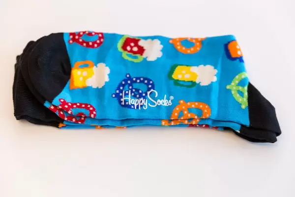 Happy Socks Bayrische Sonderedition mit Bier und Brezelsymbolen