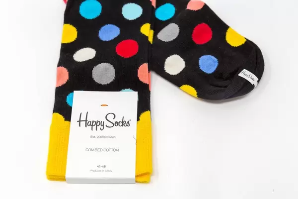 Happy Socks - Bunte Pünktchen-Socken aus Baumwolle