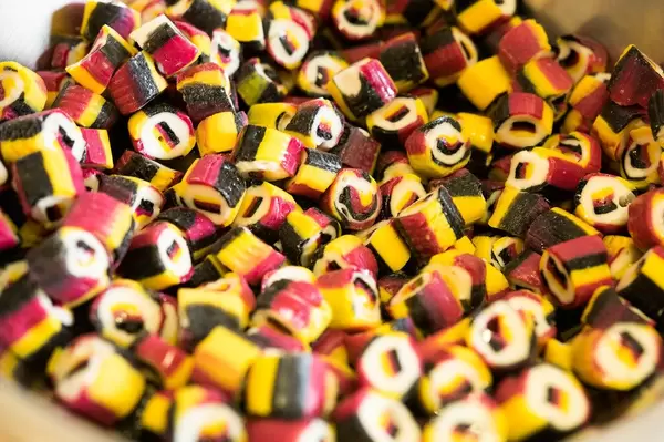 Hard candy with German flag design