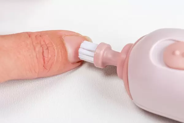 Hardware manicure. Concept of body care