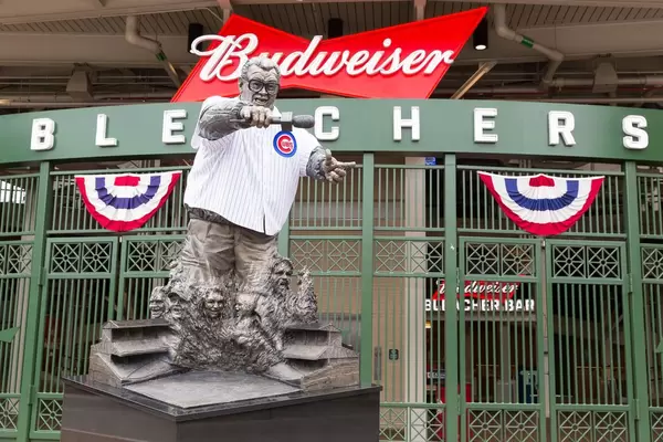 Harry Caray statue at Wrigley Field