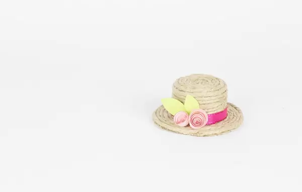 Hat on white background