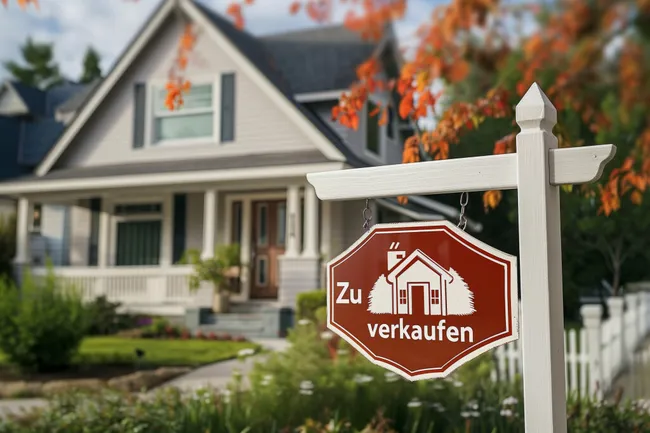 Haus zum Verkauf im Herbstlaub