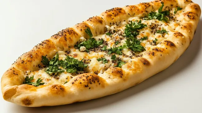 Hausgemachte Käsepizza mit Kräutern