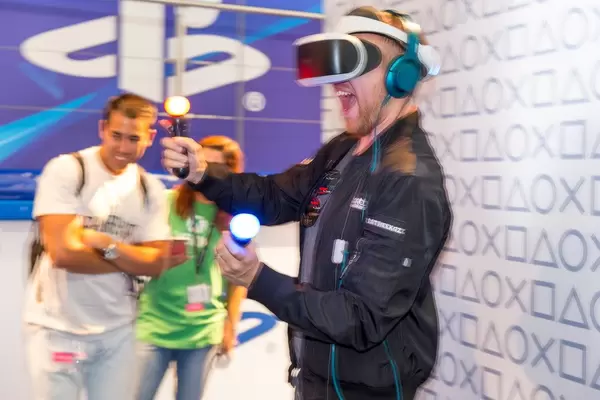 Having Fun while playing Sony Playstation VR