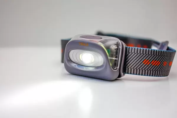 Headlight on a White Background