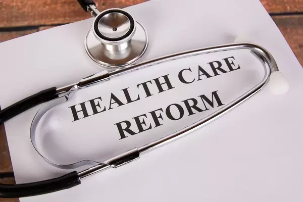 Health care reform with stethoscope