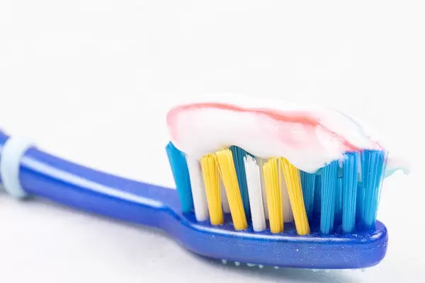 Health concept with Brand new Toothbrush with Toothpaste
