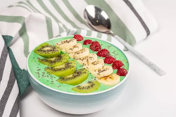 Healthy food background concept, oatmeal for breakfast