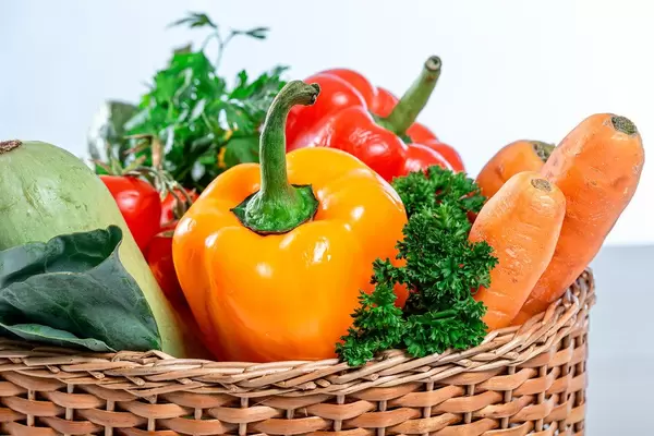 Healthy food concept - fresh ripe vegetables