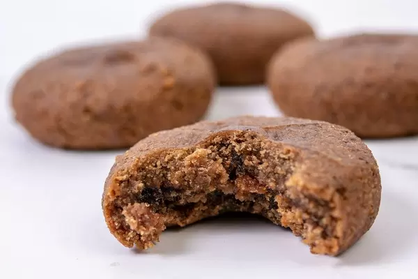 Healthy Protein Gluten free cookies on the grey marble (Flip 2019)