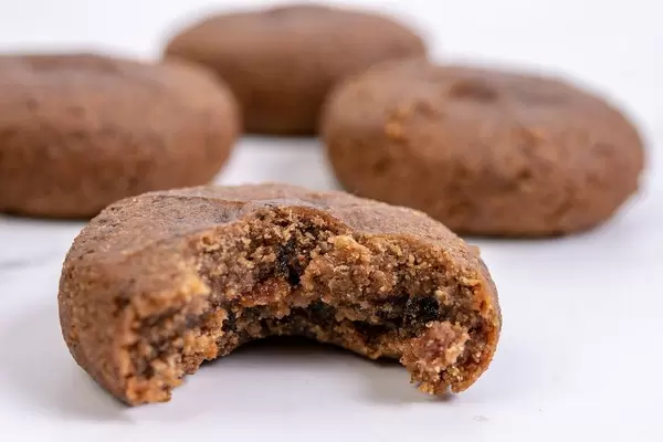 Healthy Protein Gluten free cookies on the grey marble