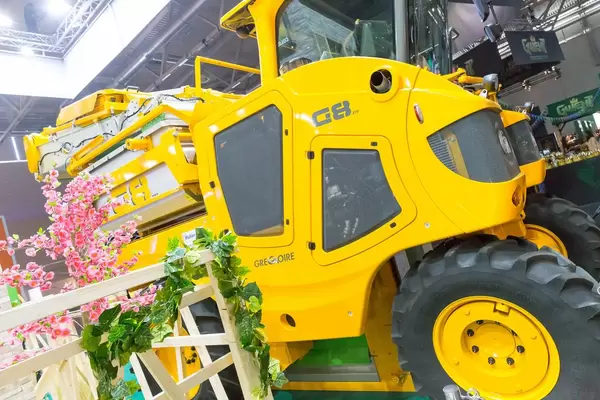 Heavy equipment at the Pure Farming 2018 booth - Gamescom 2017, Cologne
